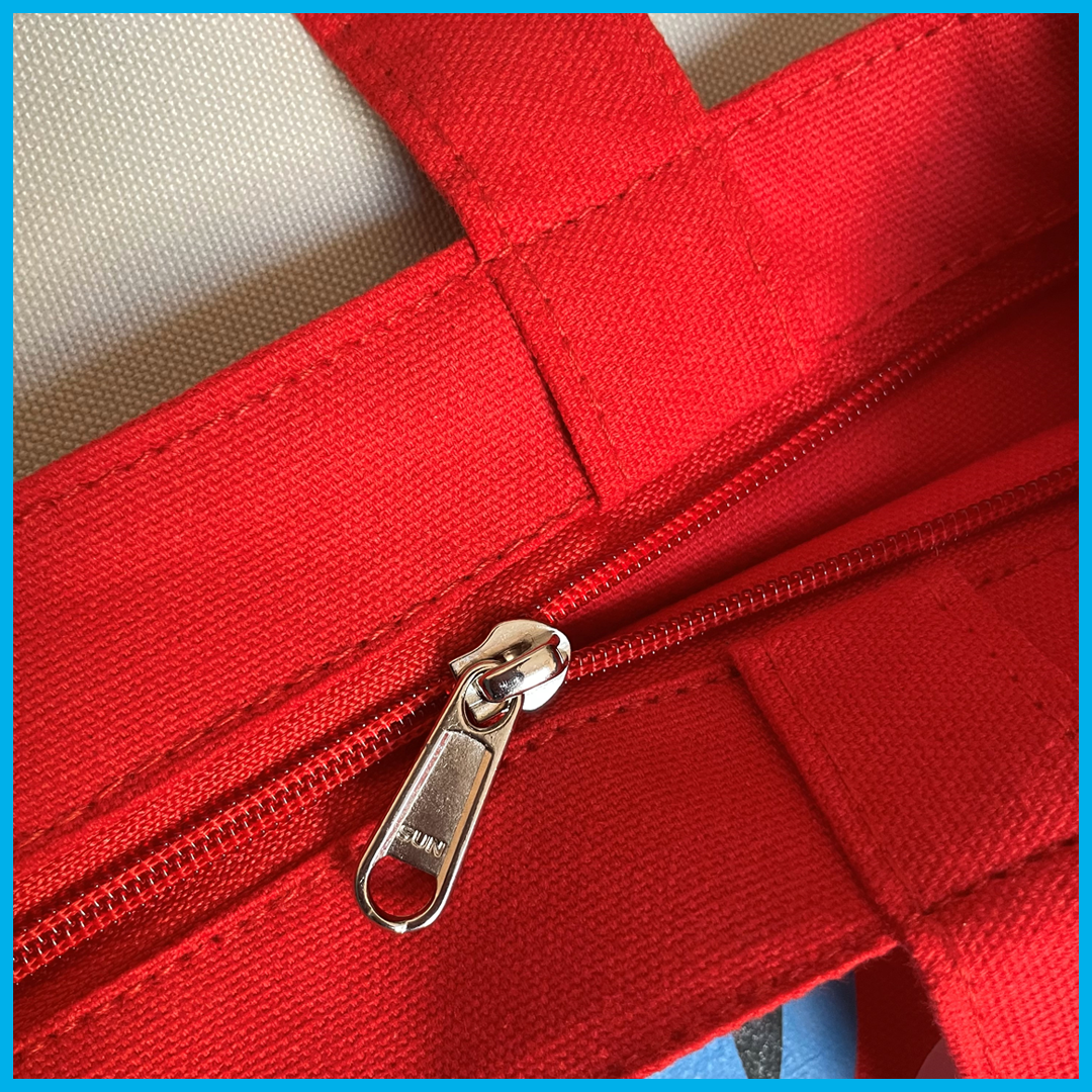 cute donkey red tote