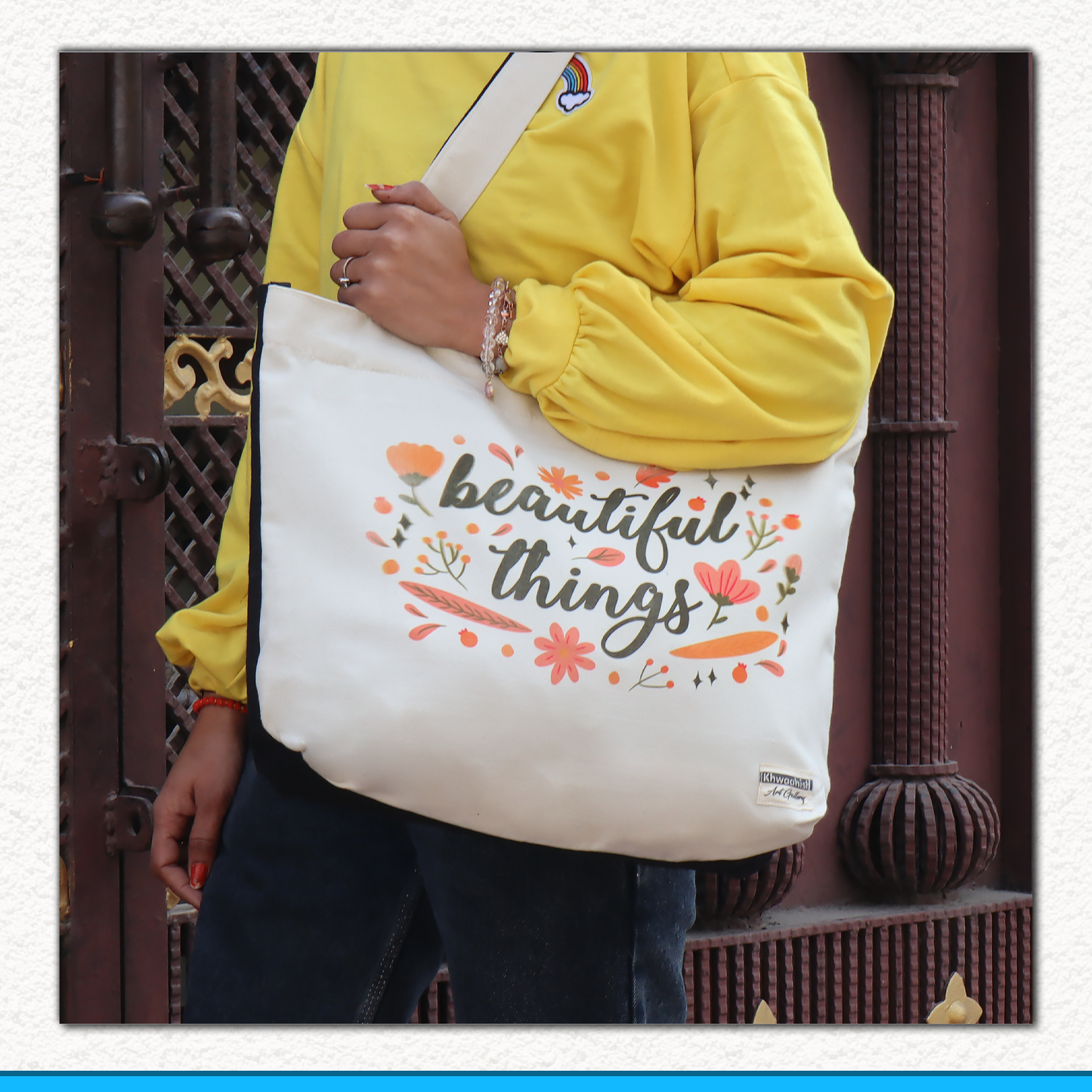 Versatile Canvas Handbag with Shoulder & Hand Handles